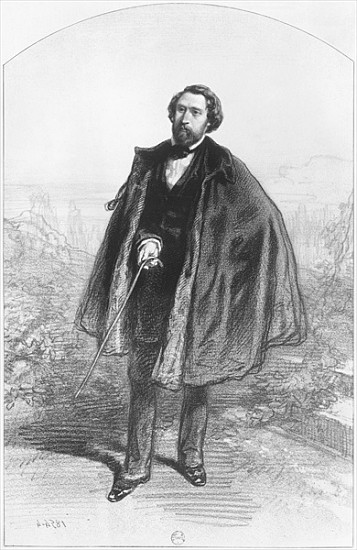 Alfred de Musset (1810-57) von Paul Gavarni