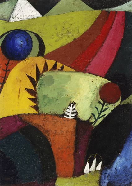 Drei weisse Glockenblumen, 1920. von Paul Klee