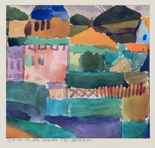 In den Haeusern v. St. Germain von Paul Klee