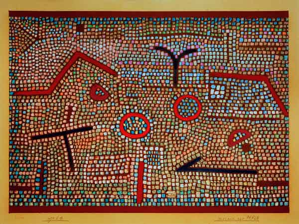 Mosaik aus Prhun, von Paul Klee