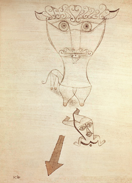 Antike Fabel 1923 III 56 von Paul Klee