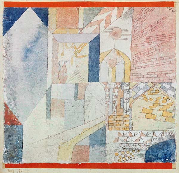 Architektur mit dem Krug von Paul Klee