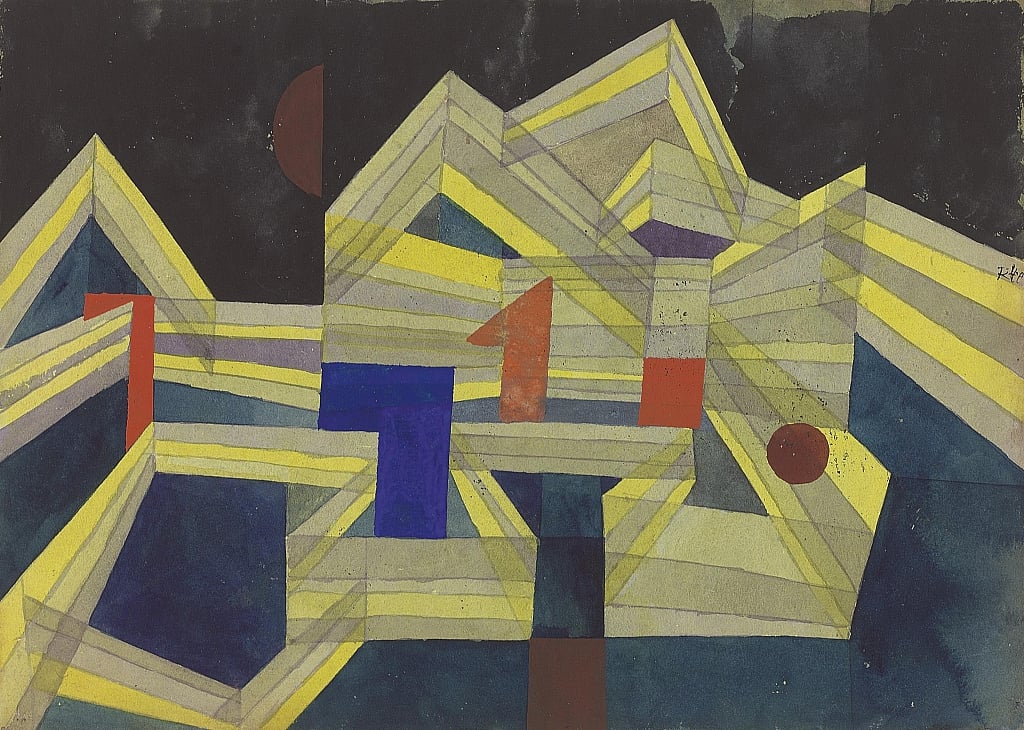 Architektur, transparent-strukturell von Paul Klee