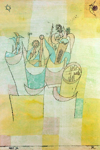 Blumenstöcke II. von Paul Klee