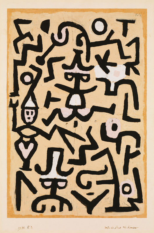 Das Flugblatt des Komödianten von Paul Klee