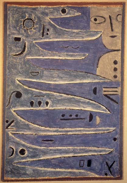 Der Graue und die Kueste, 1938. von Paul Klee