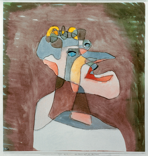 Der Mann mit dem Mundwerk, 1930. von Paul Klee