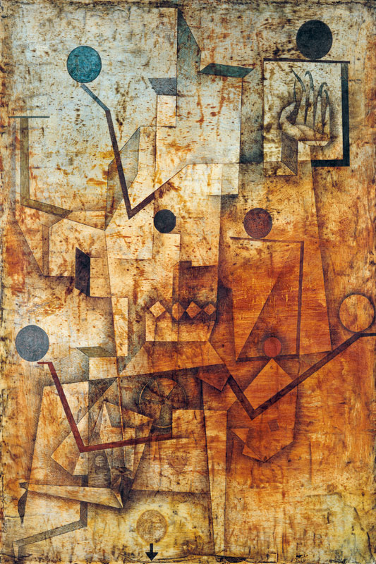 Der Teufel jongliert. von Paul Klee