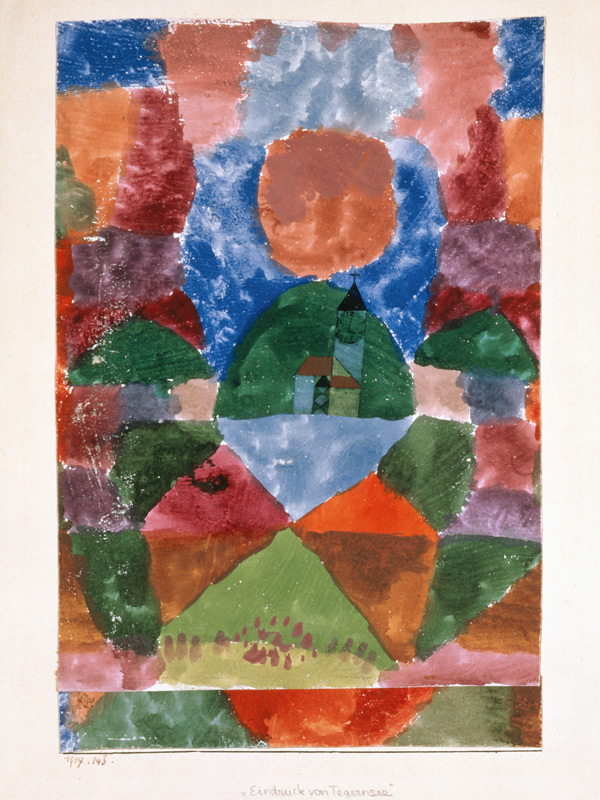 Eindruck von Tegernsee von Paul Klee