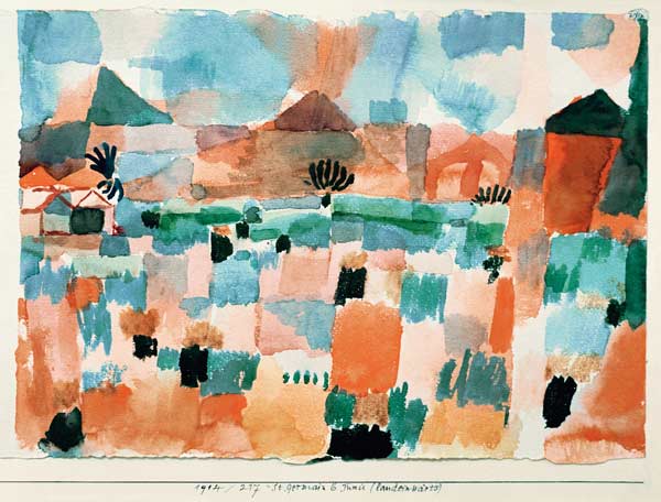 St. Germain b. Tunis (landeinwaerts) von Paul Klee