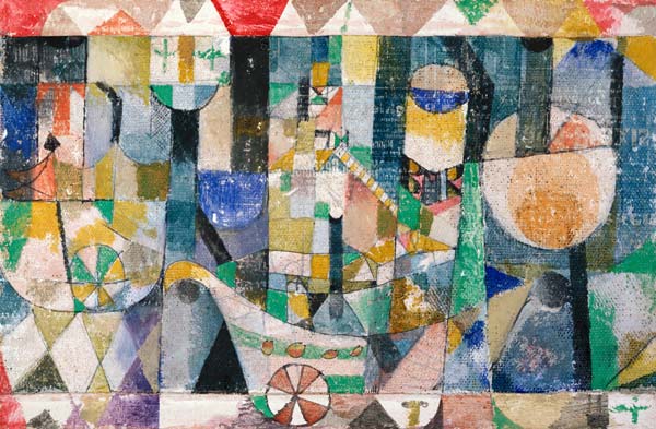 Hafenbild (Raddampfer) von Paul Klee