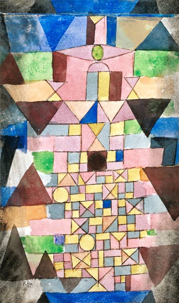 Komposition mit Dreiecken von Paul Klee