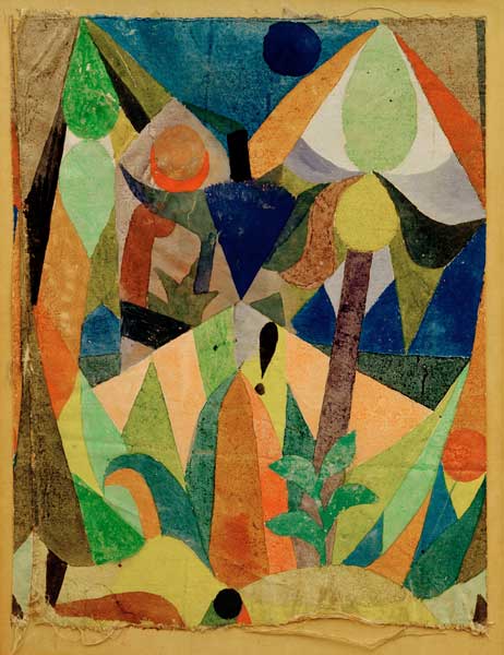 Mildtropische Landschaft, 1918, 151. von Paul Klee