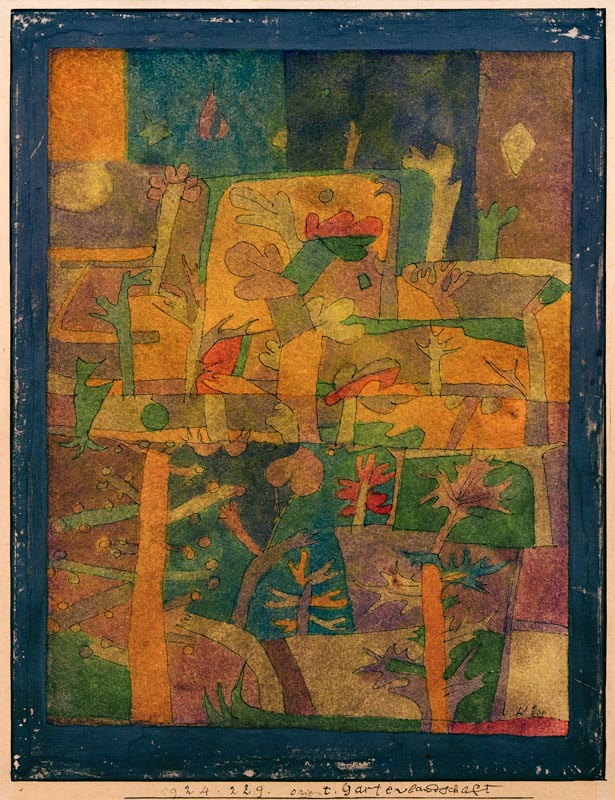 Orientalische Gartenlandschaft, 1924. von Paul Klee