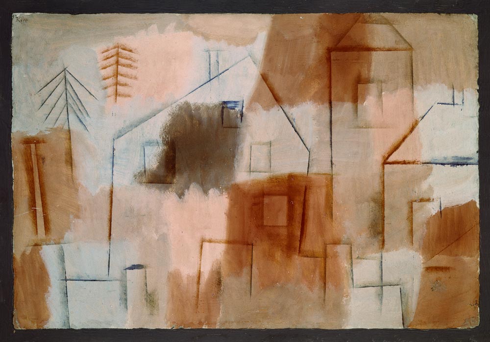 Ort in Blau und Orange, 1924. von Paul Klee