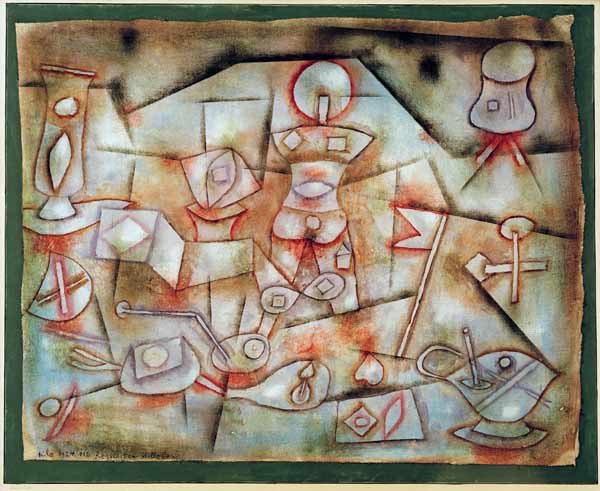 Requisiten Stilleben, von Paul Klee