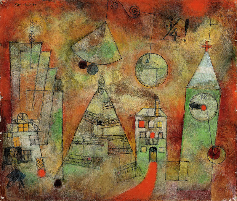 Schicksalstunde um dreiviertel zwölf von Paul Klee