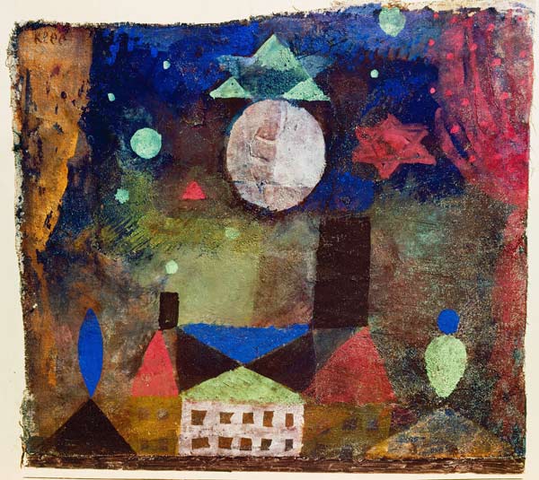 Stern über bösen Häusern von Paul Klee
