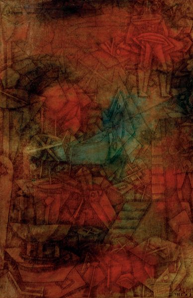 (Theater)Buehnenprobe, von Paul Klee
