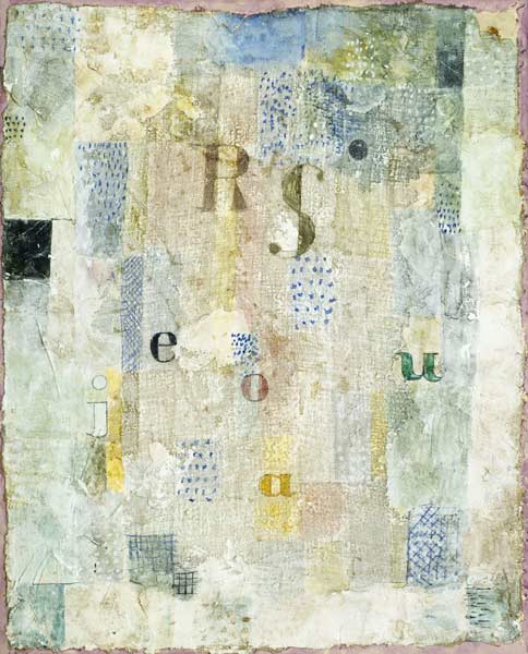 Das Vokaltuch der Kammersängerin Rosa Silber von Paul Klee