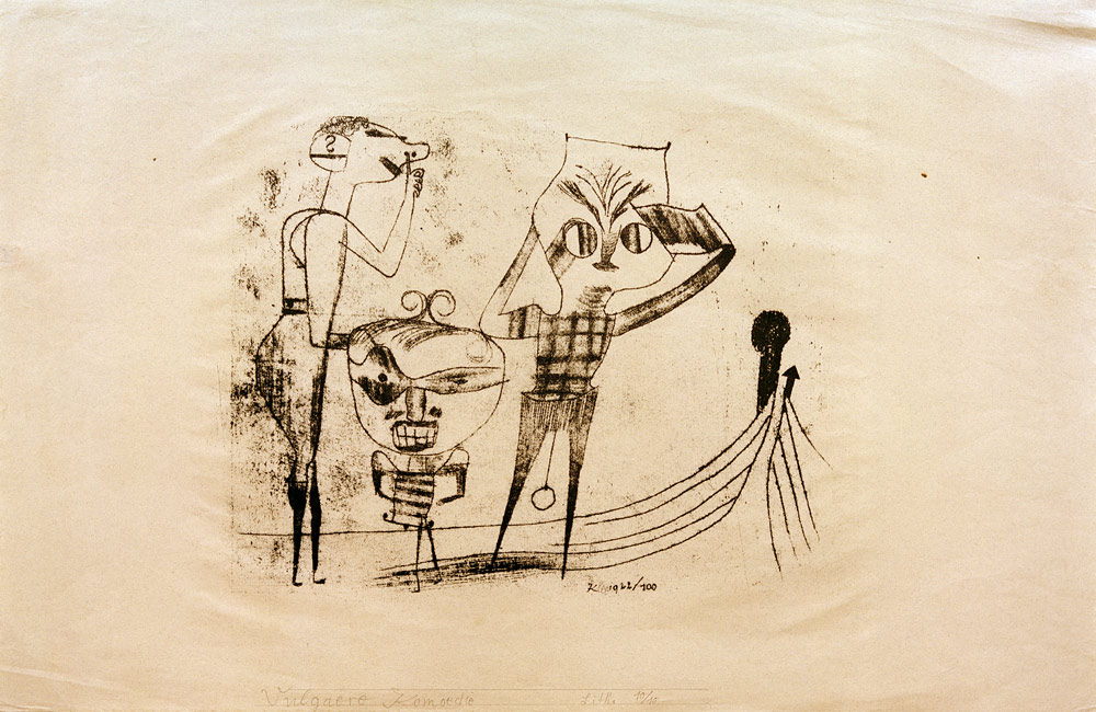 Vulgaere Komoedie, 1922, 100. von Paul Klee