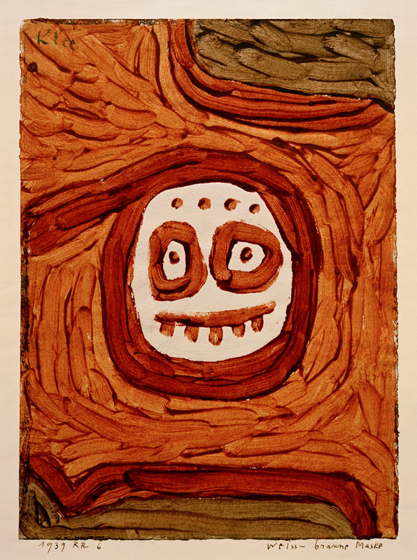Weiss-braune Maske, 1939, 806. von Paul Klee