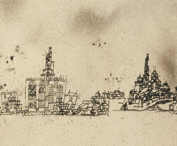 Alte Stadt am Wasser, 1924.169 von Paul Klee
