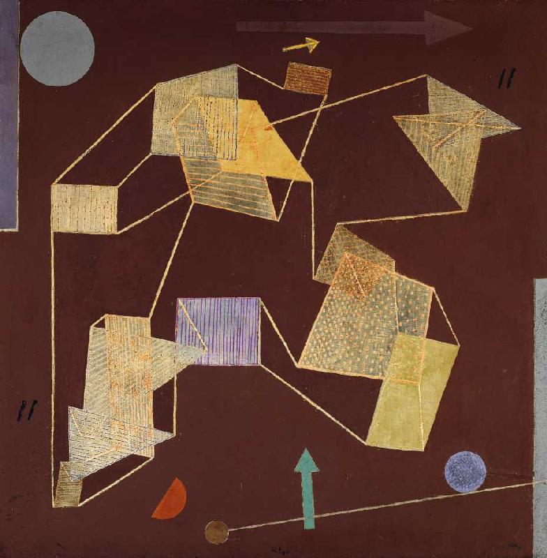 Auftrieb und Weg (Segelflug) von Paul Klee