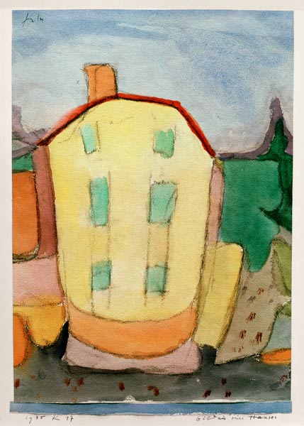 Bildnis eines Hauses, 1935, von Paul Klee