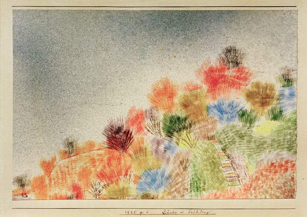 Buesche im Fruehling, von Paul Klee