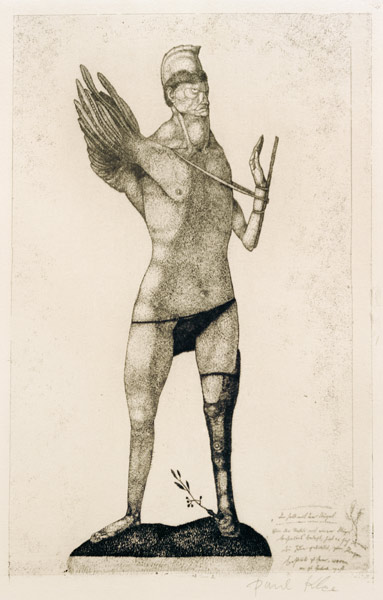 Der Held mit dem Fluegel von Paul Klee