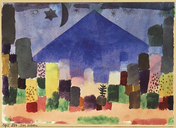 Der Niesen. Ägyptische Nacht von Paul Klee