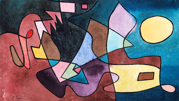 Dramatische Landschaft. von Paul Klee