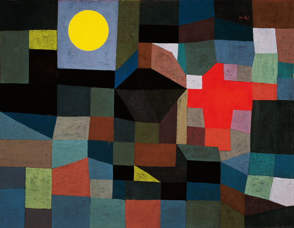 Feuer bei Vollmond von Paul Klee