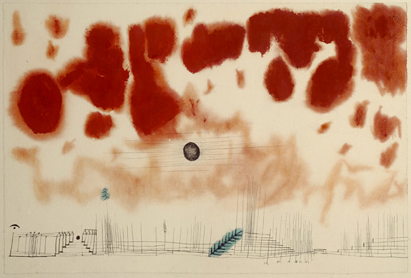 Gewoelk ueber Bor, 1928. von Paul Klee