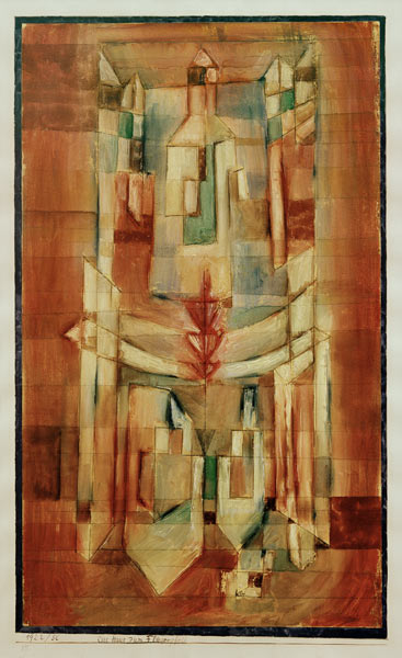 Das Haus zum Fliegerpfeil von Paul Klee
