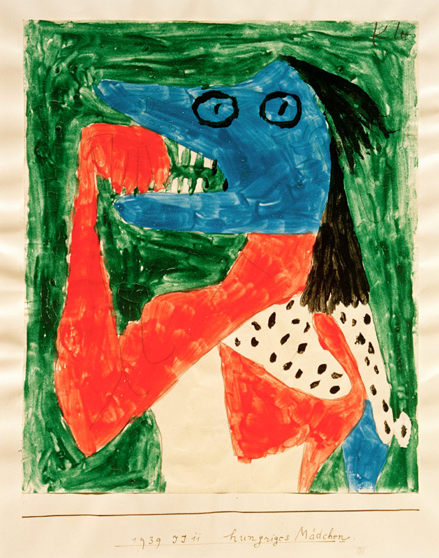 hungriges Maedchen, 1939, 671. von Paul Klee