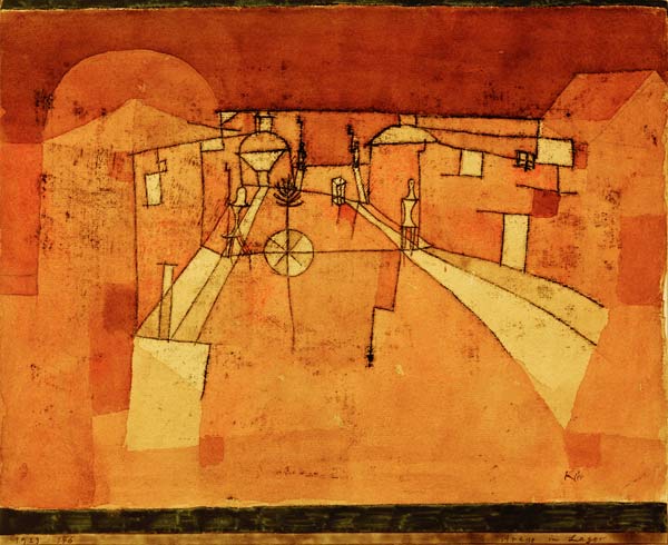 Strasse im Lager, 1923, 146. von Paul Klee