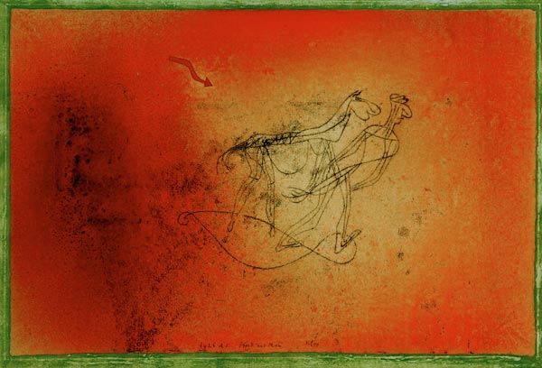 Pferd und Mann, 1925. 105 (A 5). von Paul Klee