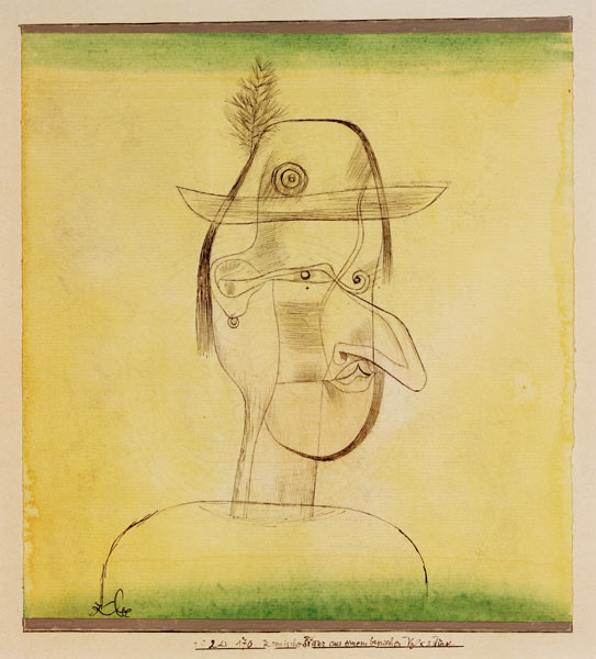 Komische Figur aus einem bayrischen von Paul Klee
