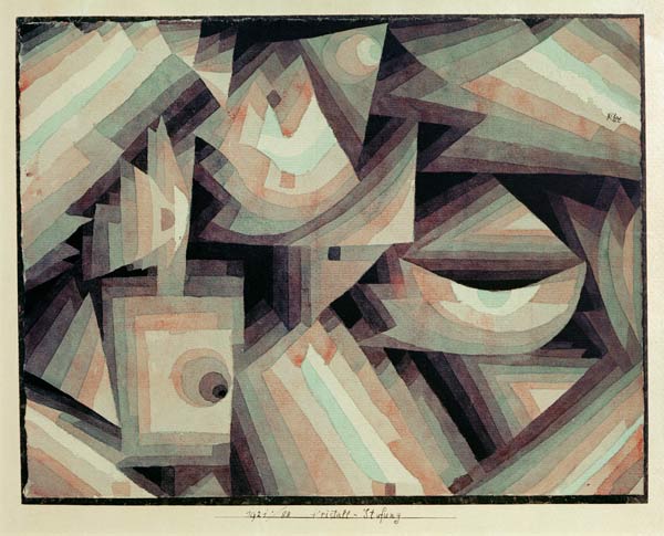 Kristall-Stufung, 1921, 88. von Paul Klee
