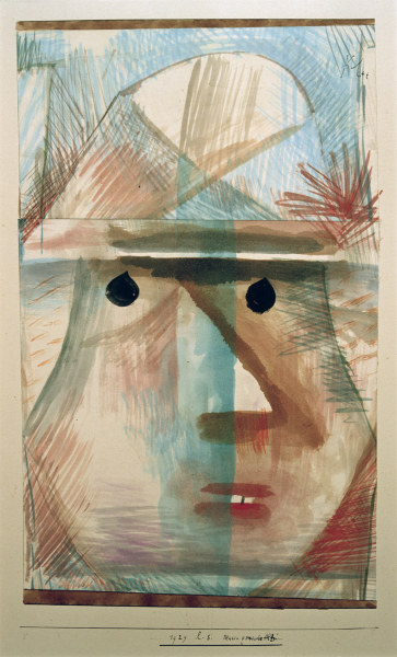 Maske komische Alte, von Paul Klee