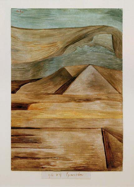 Pyramiden, 1933. von Paul Klee