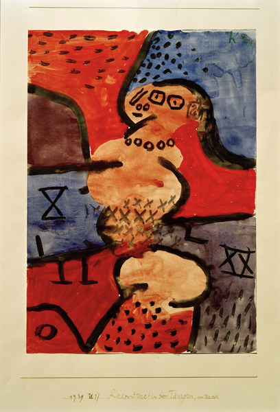 Reconstruction einer Taenzerin, ein von Paul Klee