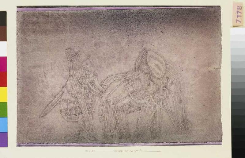 Der Ritter mit dem Elefanten von Paul Klee