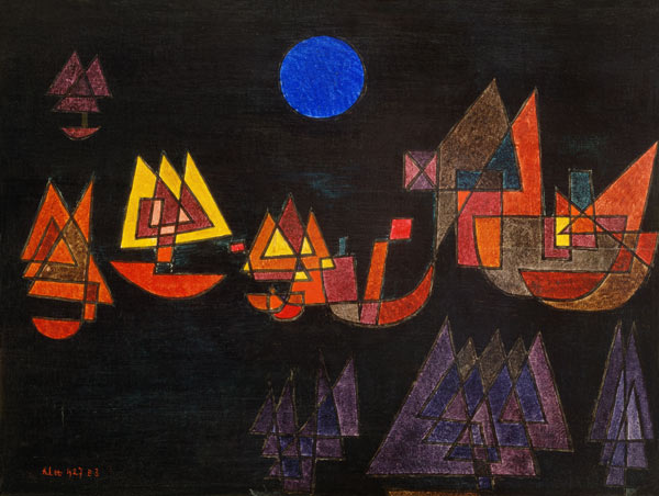 Schiffe im Dunkeln von Paul Klee
