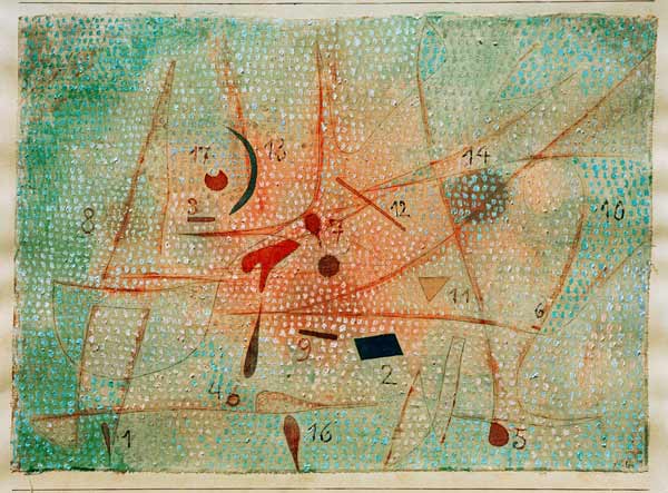 siebzehn Gewuerze, von Paul Klee
