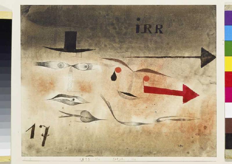 Siebzehn, irr von Paul Klee