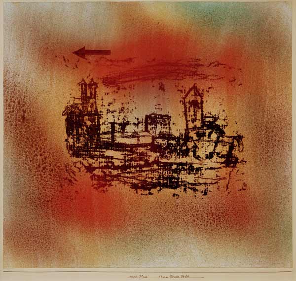 Sturm ueber der Stadt, von Paul Klee