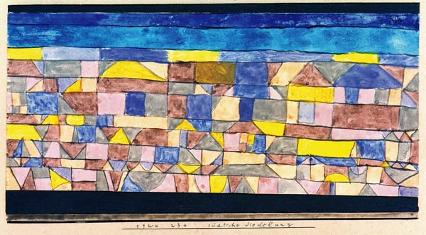 Suedliche Siedelung 1924.234. von Paul Klee